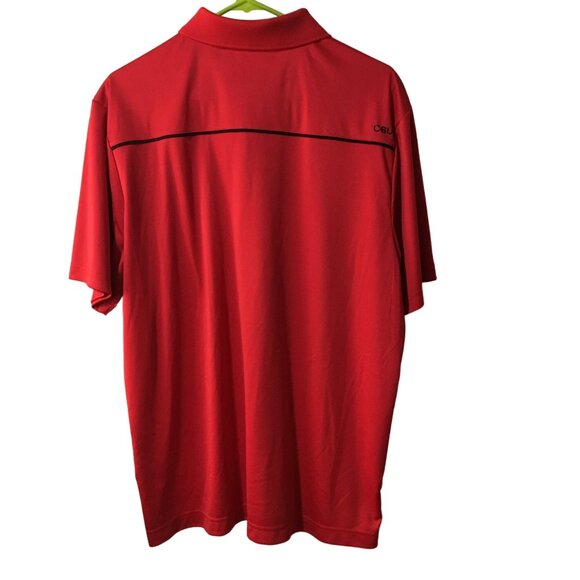 CBUK CUTTER & BUCK RED AND BLACK LIGHTWEIGHT GOLF POLO MENS XL - Picture 2 of 4